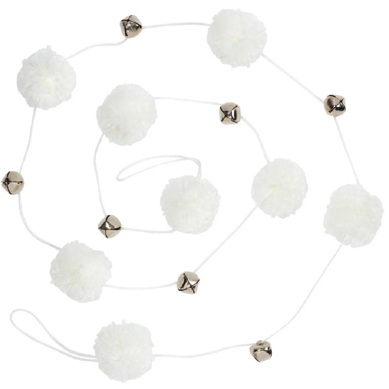 Guirlande de Noël boules et clochettes