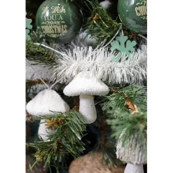 Guirlande de Noël champignons et flocons 1,80 m