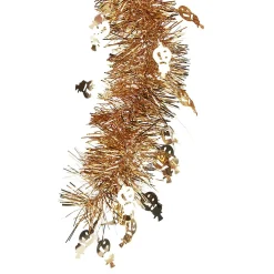 Guirlande de Noël doré bonhomme de neige 3 m