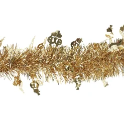 Guirlande de Noël doré bonhomme de neige 3 m