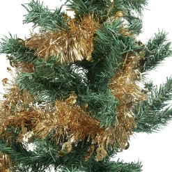 Guirlande de Noël doré bonhomme de neige 3 m