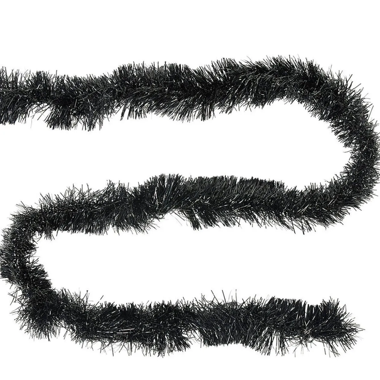 Guirlande de Noël noire 4 m