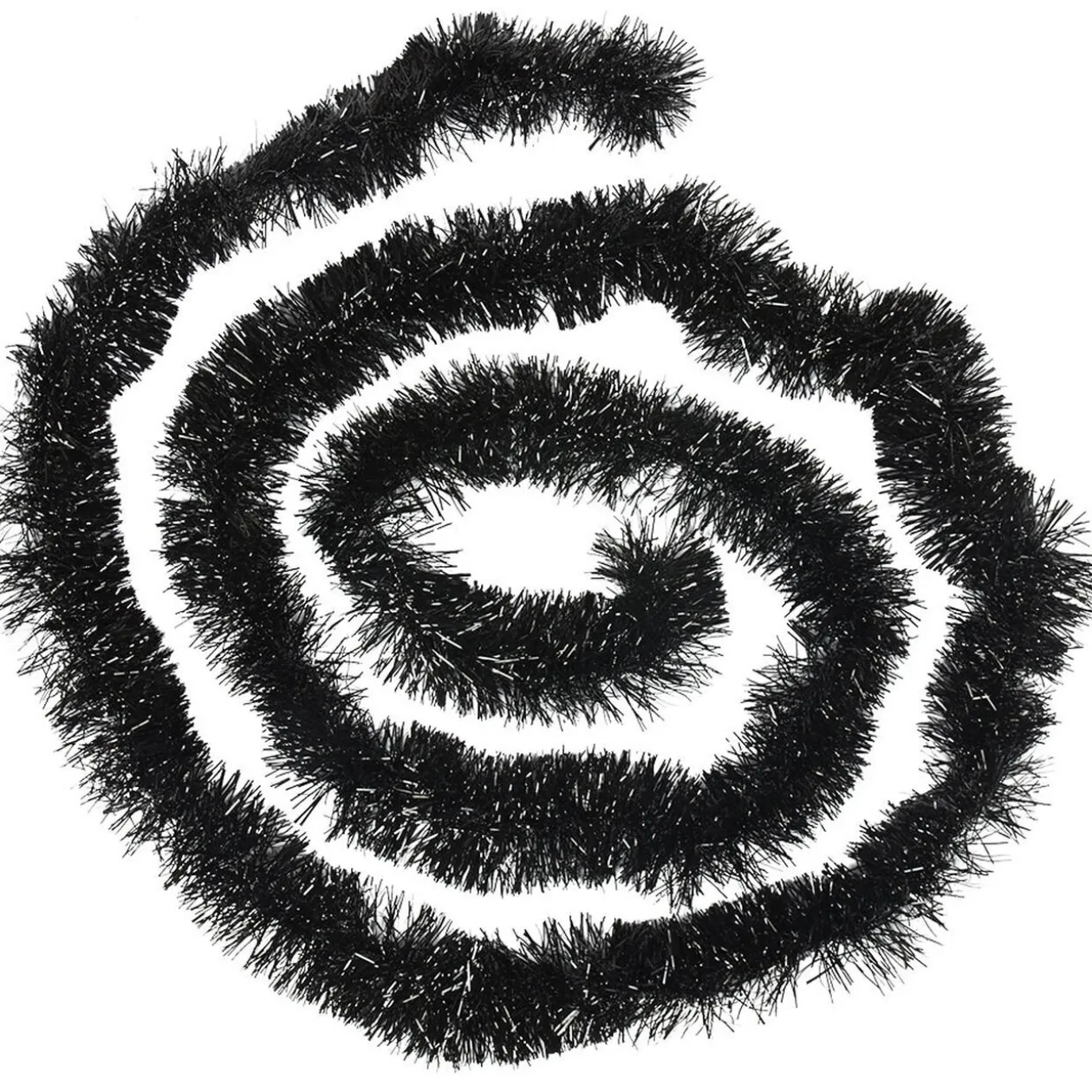 Guirlande de Noël noire 4 m