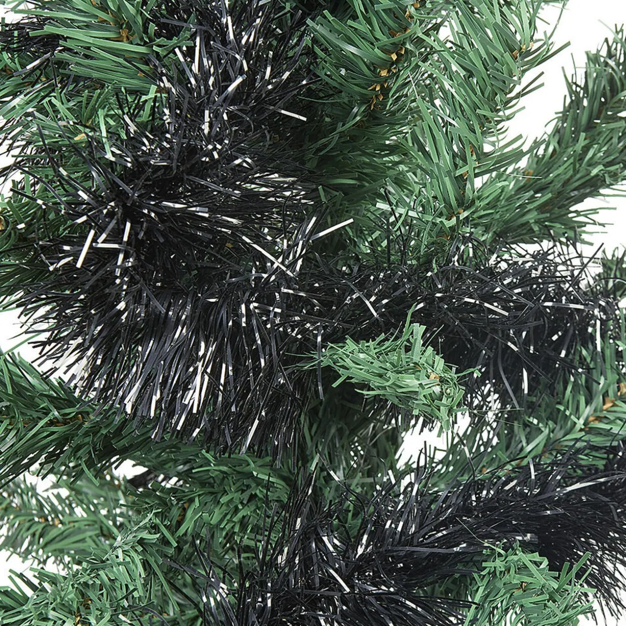 Guirlande de Noël noire 4 m