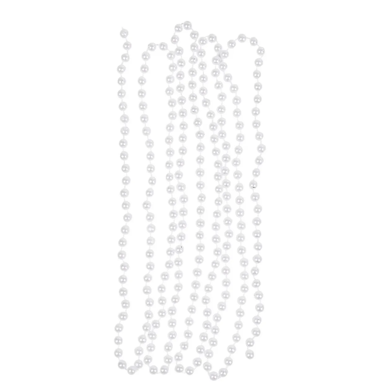 Guirlande de Noël perles blanches 2,7 m