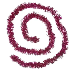 Guirlande de Noël rose fuchsia 2 m