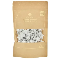 Guirlande de Noël étoile argentée 4,5 m