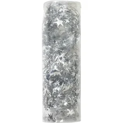 Guirlande de Noël étoile scintillante argentée