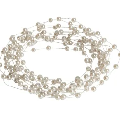 Guirlande de perles argentées 3 m