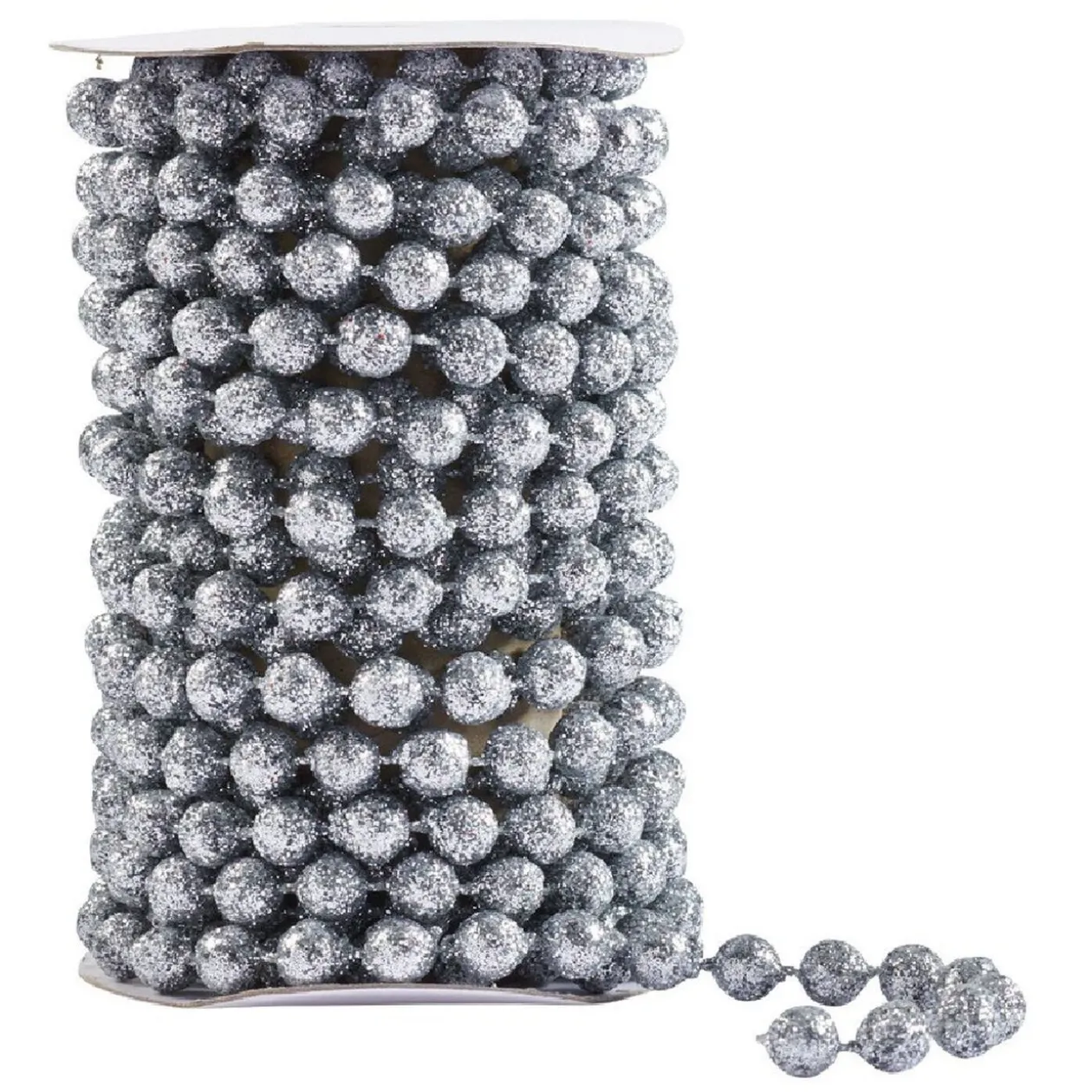 Guirlande de perles argentées 500 cm