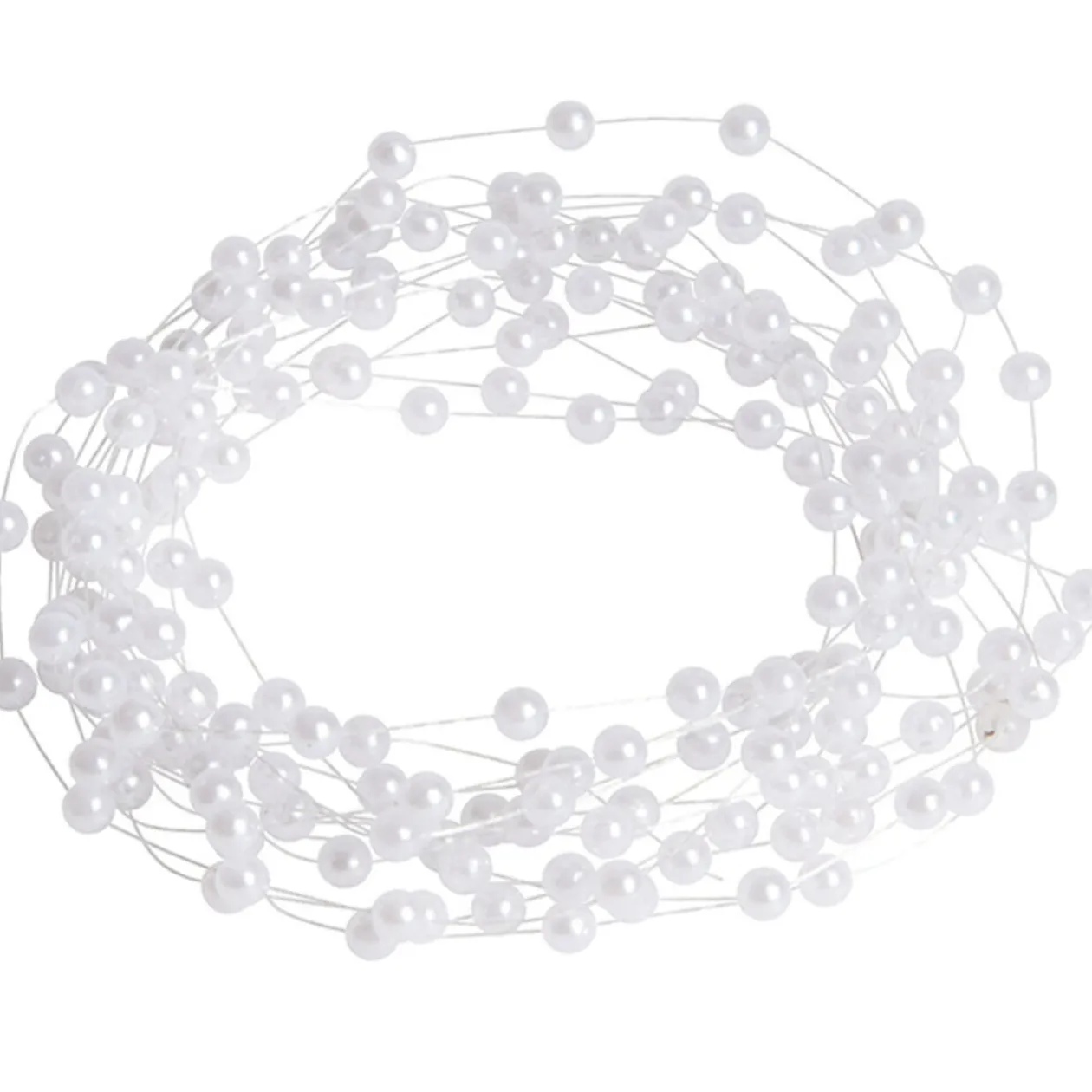 Guirlande de perles blanches 3 m
