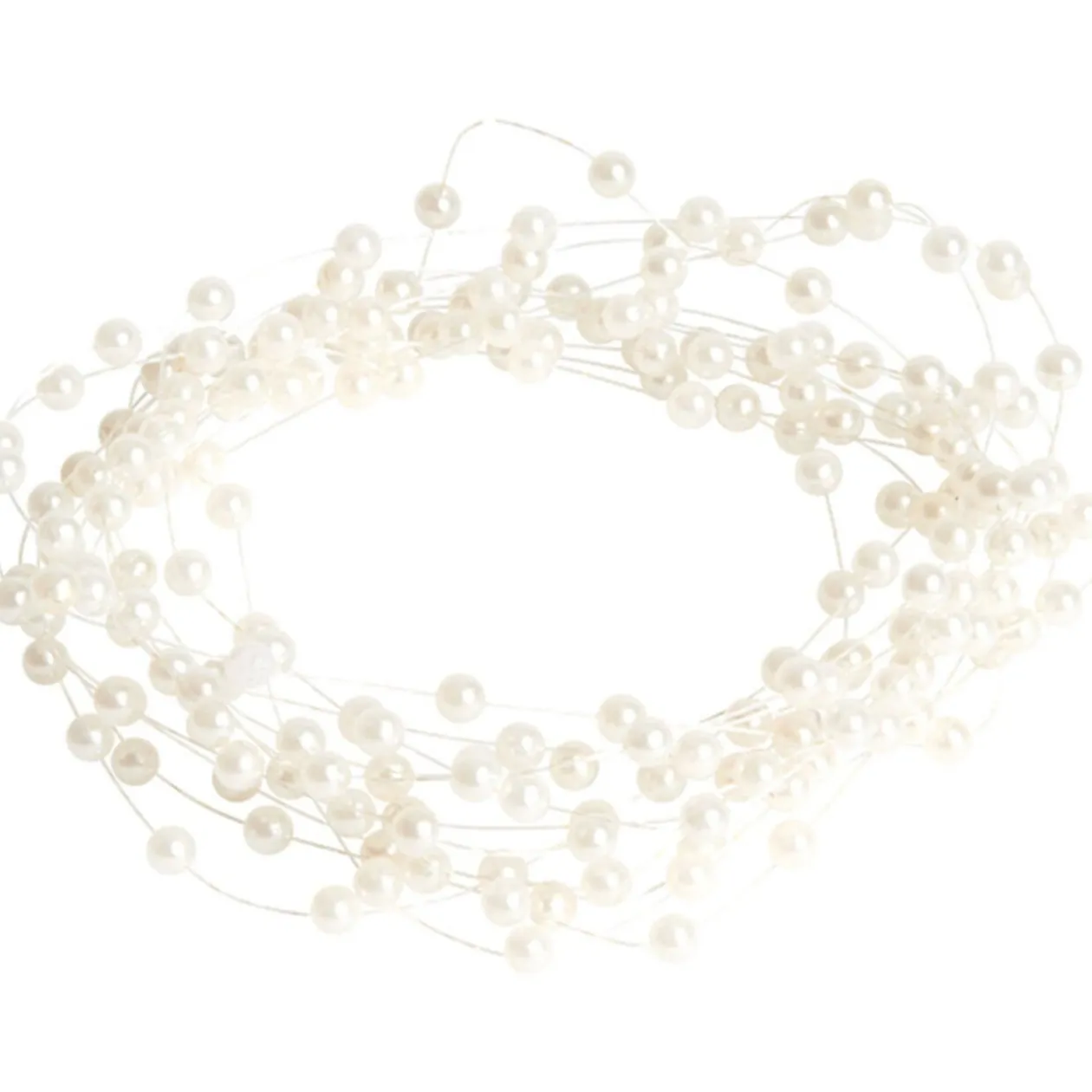Guirlande de perles ivoires 3 m