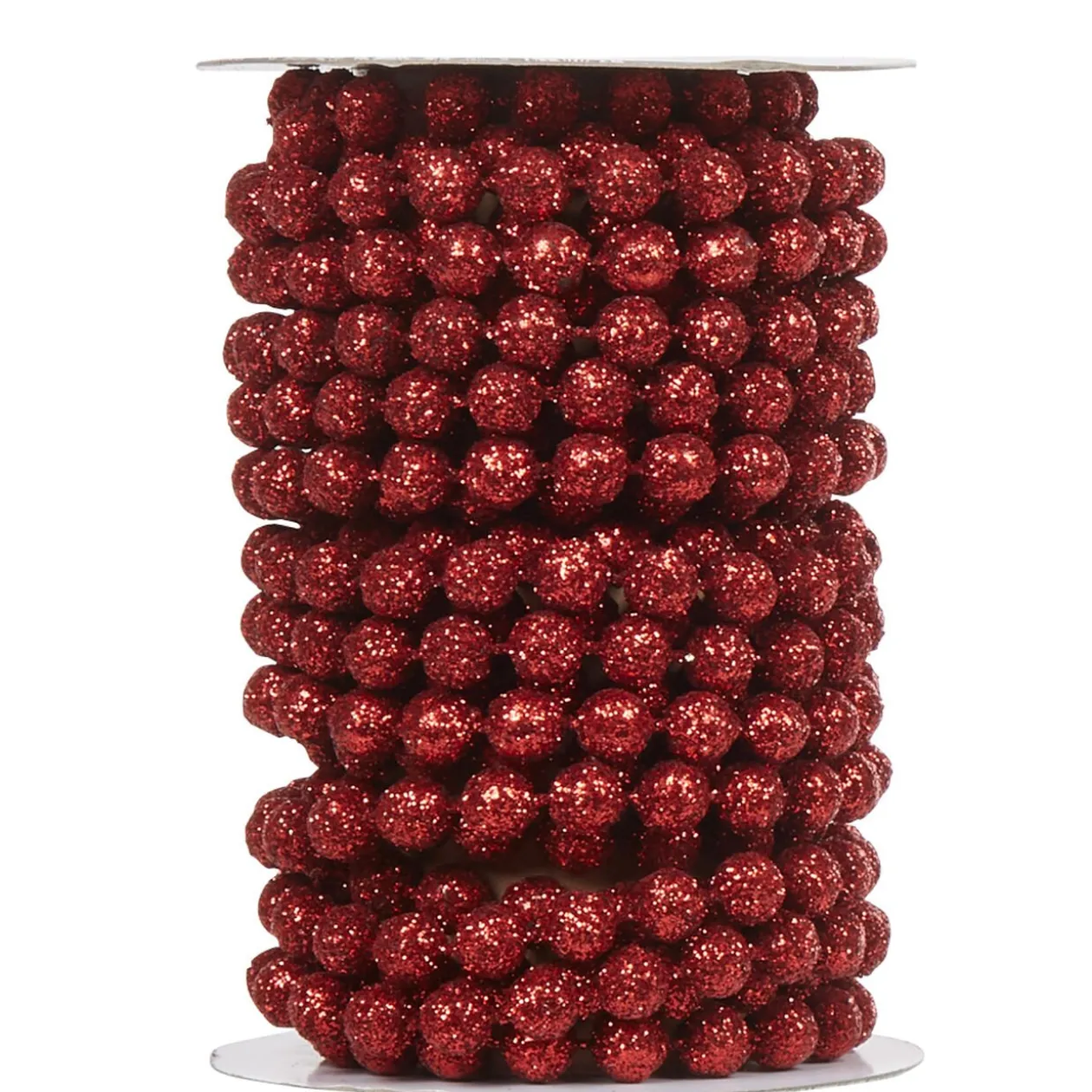 Guirlande de perles rouges pour Noël