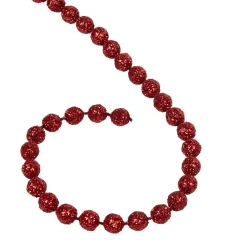 Guirlande de perles rouges pour Noël