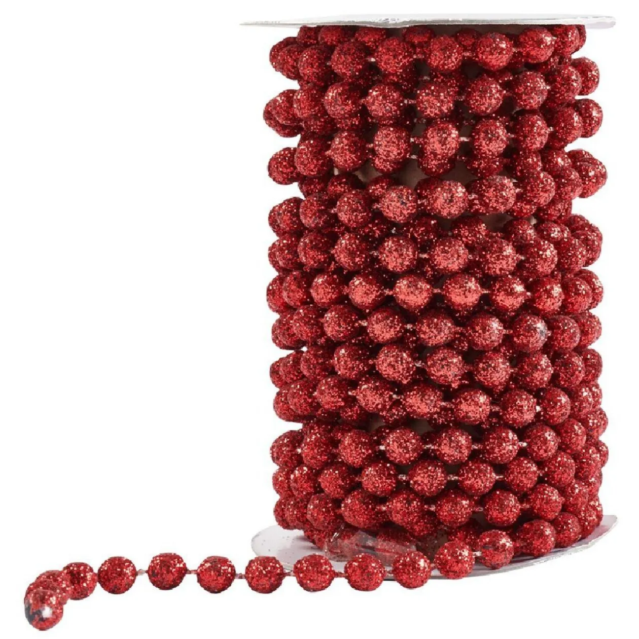 Guirlande de perles rouges 500 cm