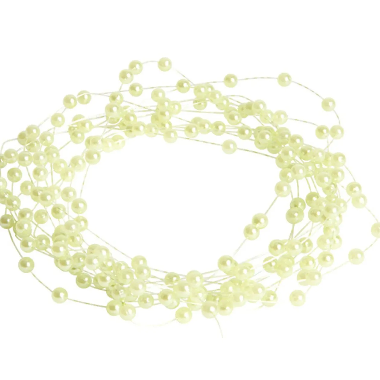 Guirlande de perles vertes anis 3 m