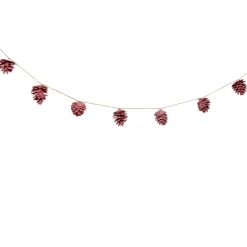 Guirlande de pommes de pin violet 1,2 m