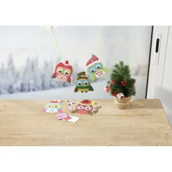 Guirlande de stickers hiboux à créer