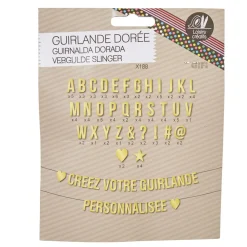 Guirlande dorée à personnaliser