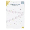 Guirlande en papier forme ballon rose et blanc