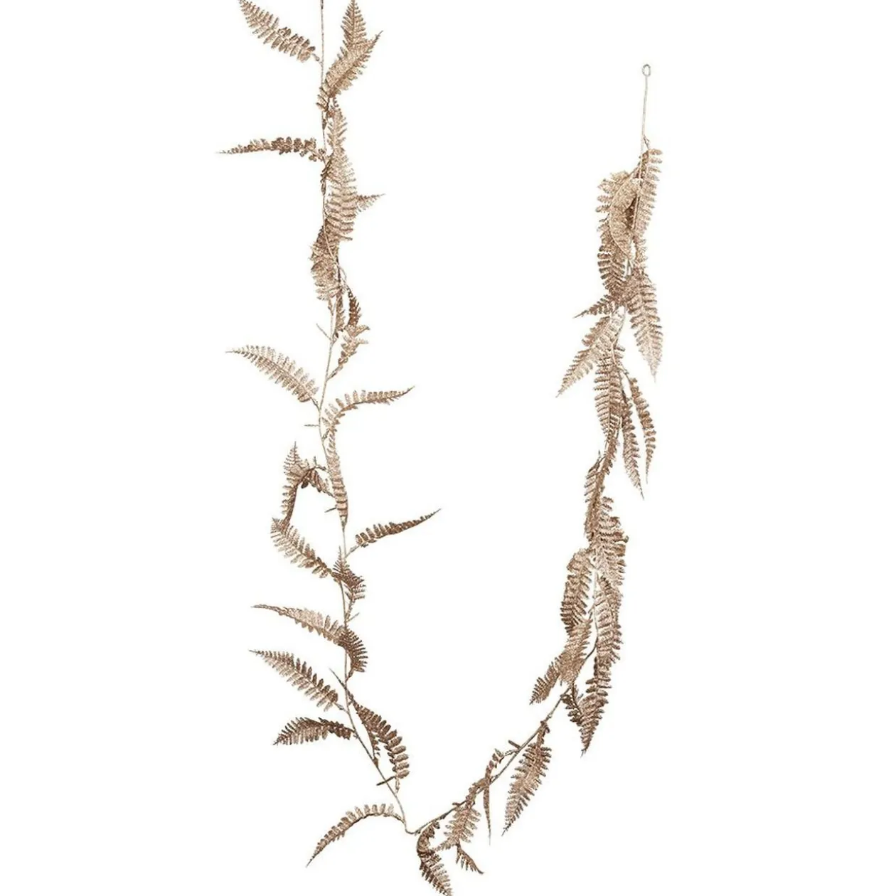 Guirlande feuillage artificiel pailleté doré L170cm