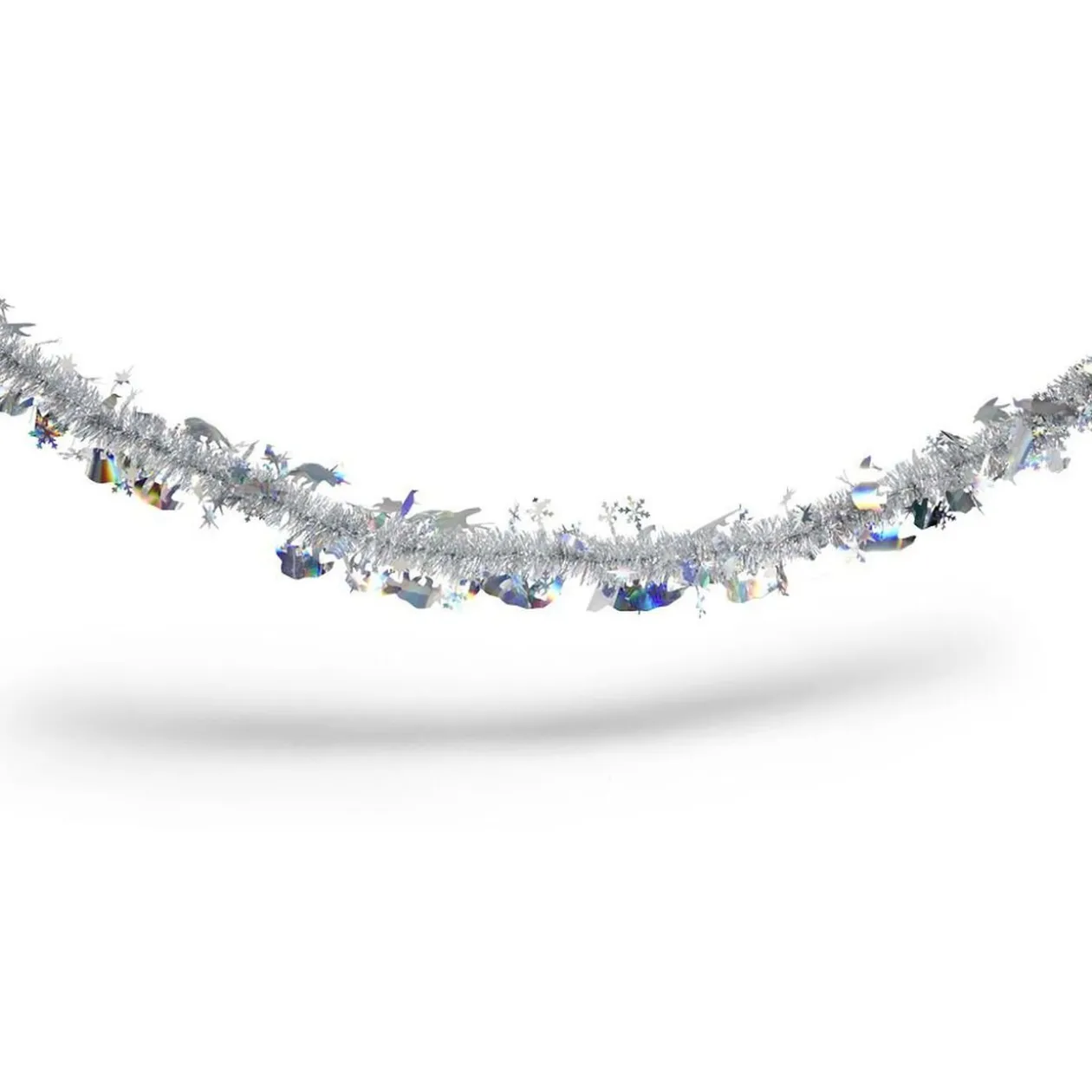 Guirlande iridescente argenté ou bleu 2m