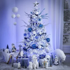 Guirlande iridescente argenté ou bleu 2m