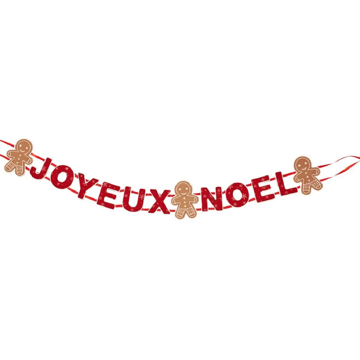Guirlande Joyeux Noël rouge