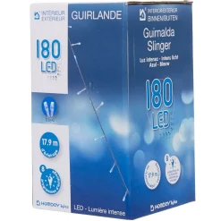 Guirlande électrique 180 led bleues L. 17,9 m