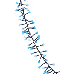 Guirlande électrique blanche et bleue clignotante L. 1,4 m