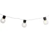 Guirlande électrique boules à led étoile blanc chaud L. 1,8 m