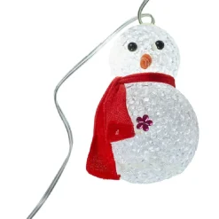 Guirlande électrique intérieure bonhomme de neige 8 LED fixe 1 m