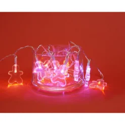 Guirlande électrique pain d épices multicolore 1m