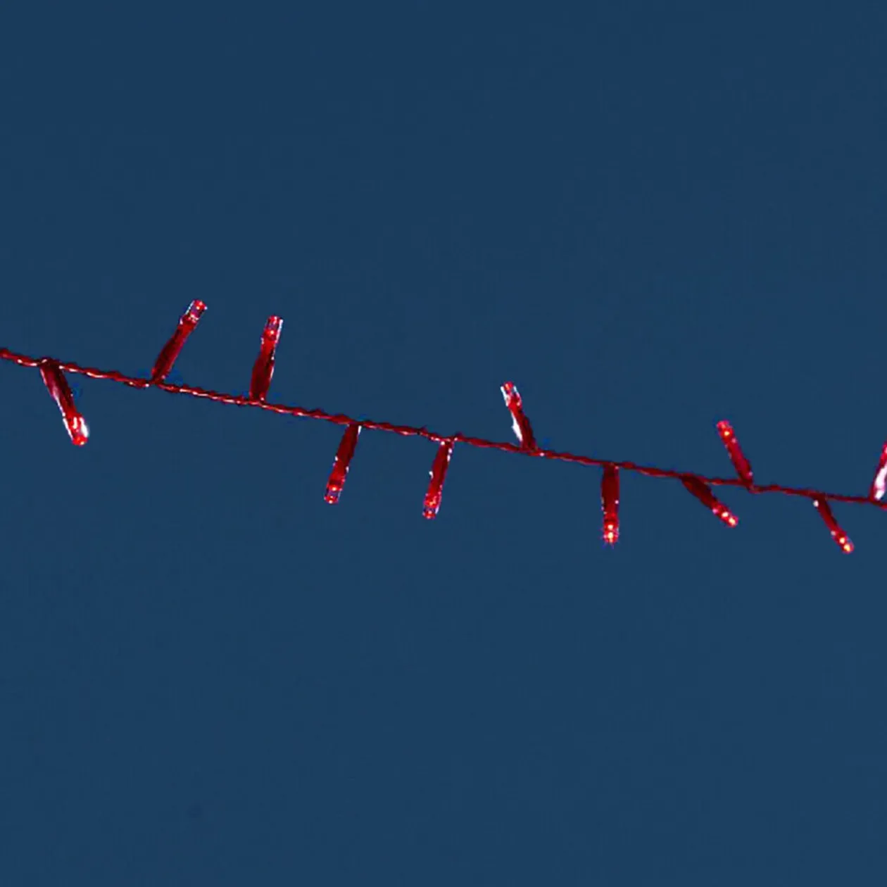 Guirlande électrique rouge fixe 1.3 m