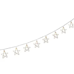Guirlande électrique étoiles dorées fixe L. 1,35 m