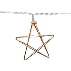 Guirlande électrique étoiles dorées fixe L. 1,35 m