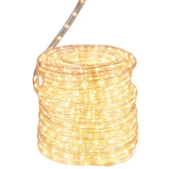 Guirlande électrique tube blanc chaud clignotant 24 m