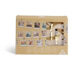 Guirlande LED à pinces 280cm plastique doré