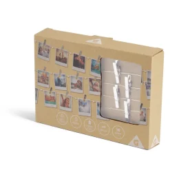 Guirlande LED à pinces 280cm plastique argenté