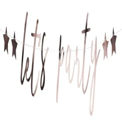 Guirlande let's party 200cm rose gold