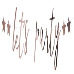 Guirlande let's party 200cm rose gold