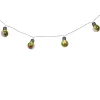 Guirlande lumineuse 10 ampoules déco branche de pin L. 80 cm