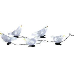 Guirlande lumineuse 5 oiseaux 30 LED extérieur