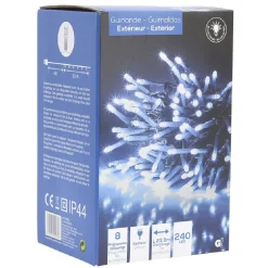 Guirlande lumineuse blanche 240 LED extérieur