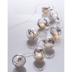 Guirlande lumineuse boules fantaisie intérieur 8 LED