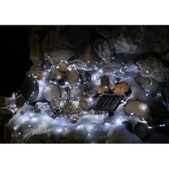 Guirlande lumineuse Solaire 400 microled Blanc froid 20 m