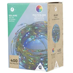 Guirlande lumineuse Solaire 400 microled Multicolore 20 m