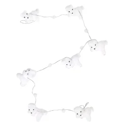 Guirlande ourson allongé blanc 1,5 m