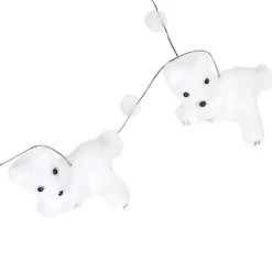 Guirlande ourson allongé blanc 1,5 m