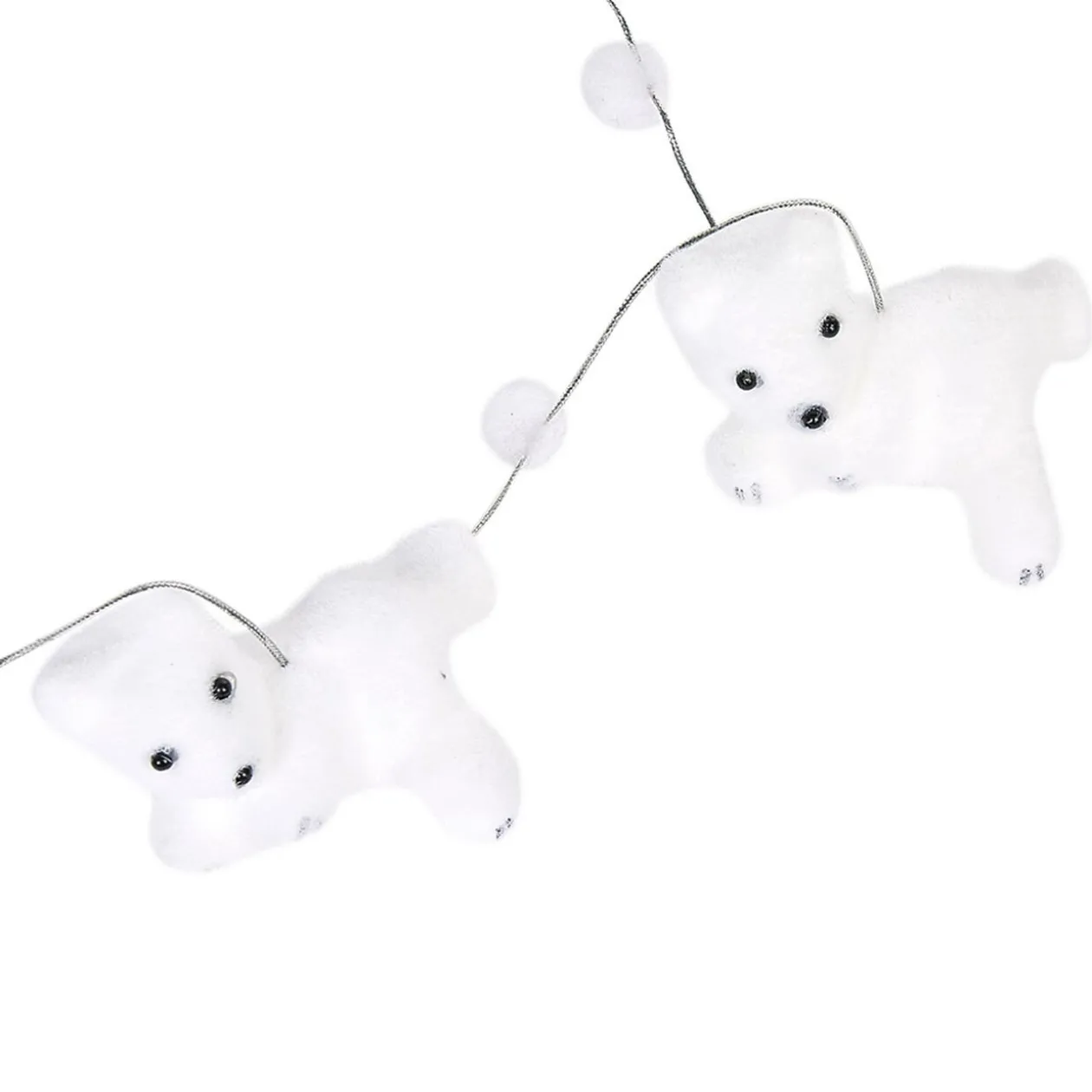 Guirlande ourson allongé blanc 1,5 m